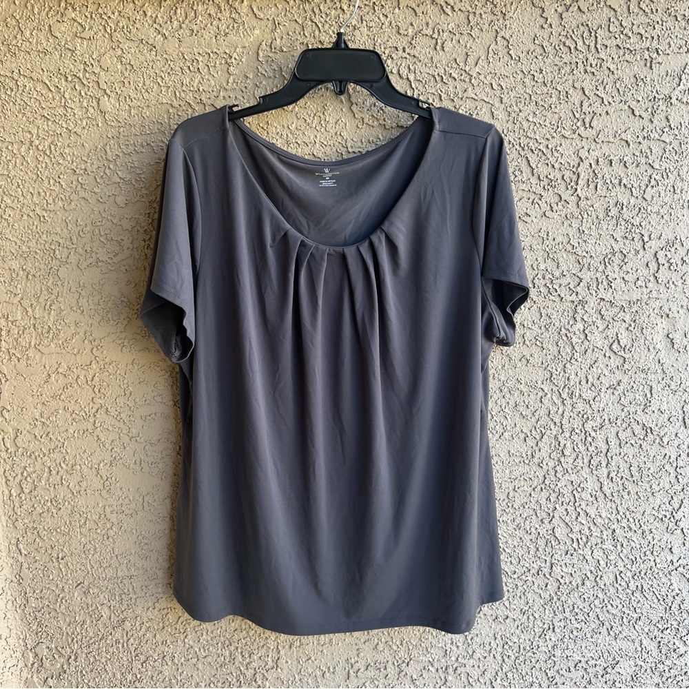 Worthington grey blouse